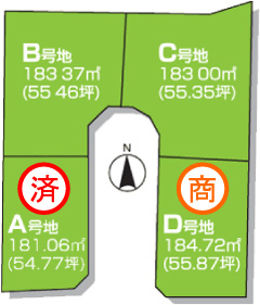 現地区画図